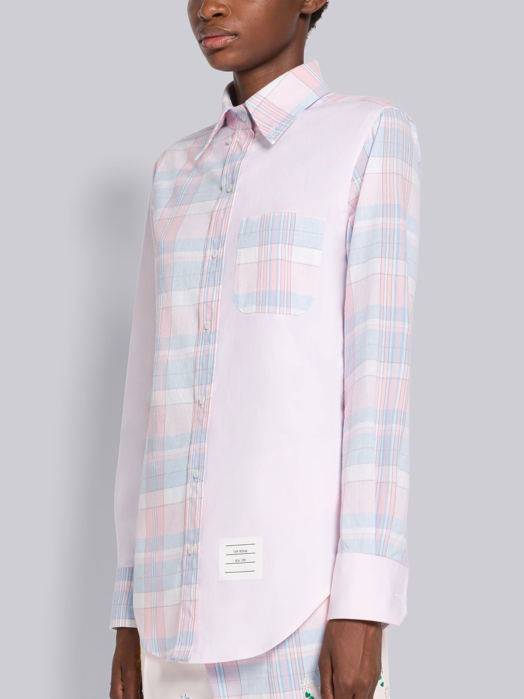 Fun-Mix Madras Oxford Point Collar Shirt - 2