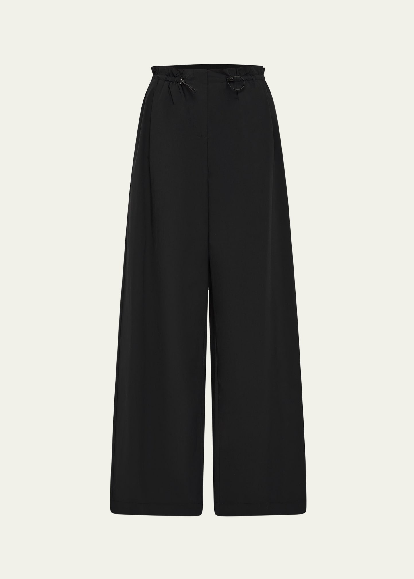 Wide-Leg Paper Bag Pants - 1