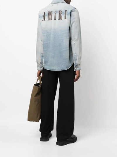 AMIRI light-wash denim shirt outlook