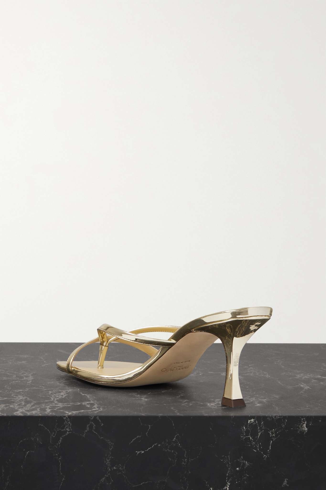 Maelie 70 mirrored-leather sandals - 3