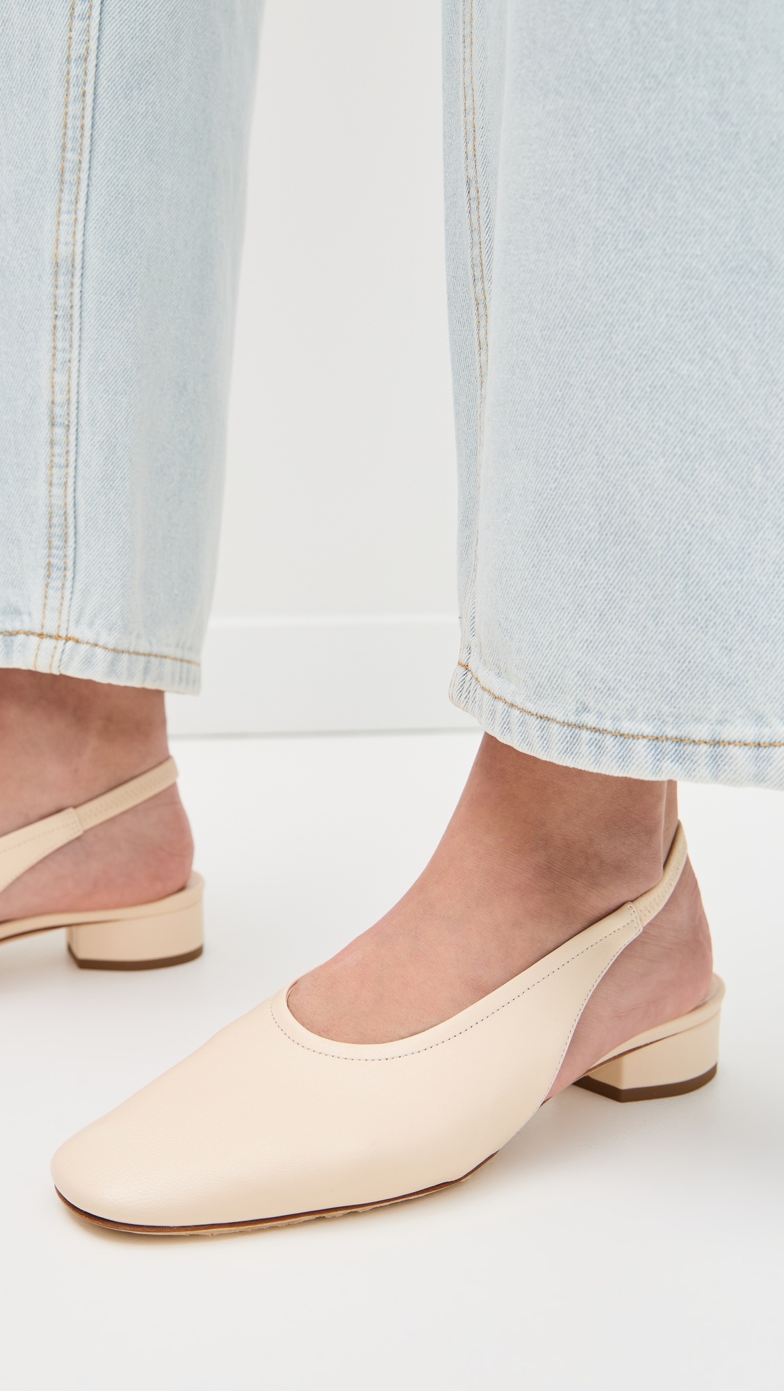 Dua Nappa Leather Creamy Pumps - 2