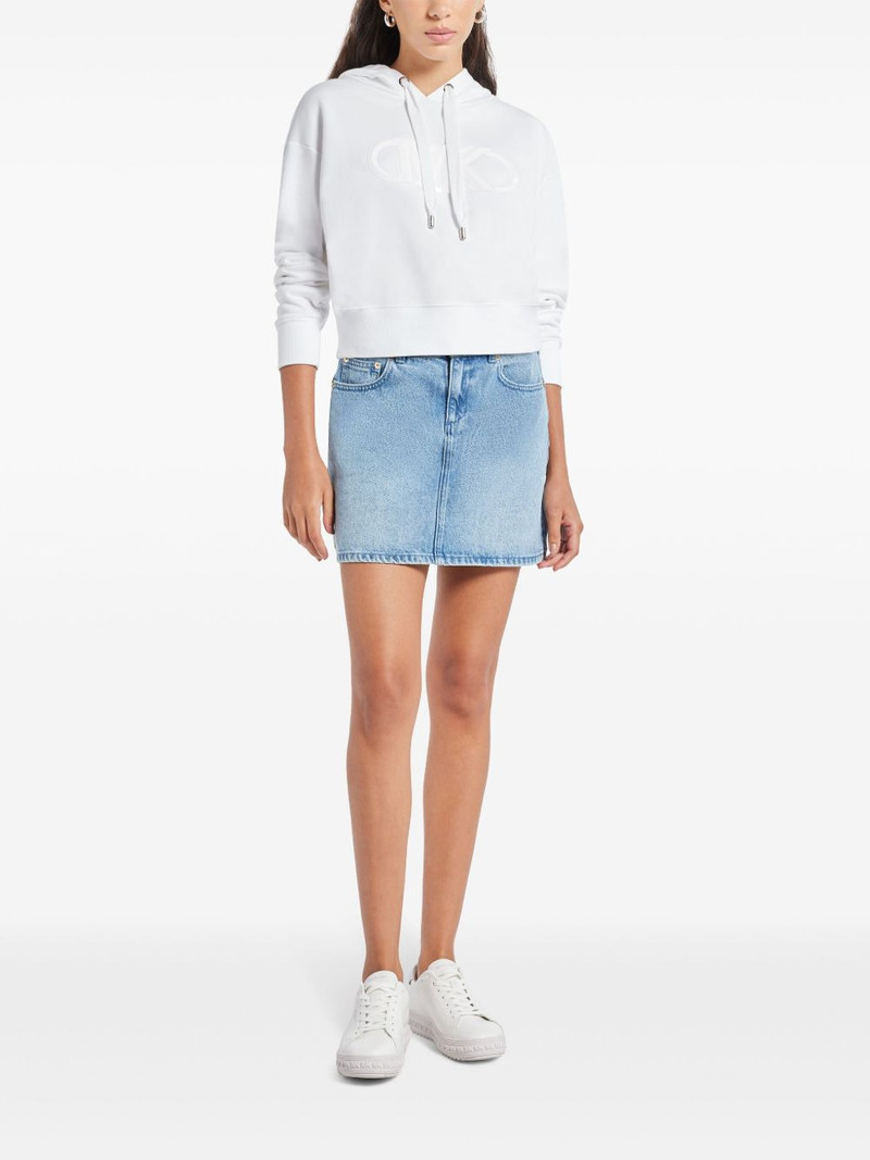 MICHAEL KORS Empire logo organic-cotton hoodie outlook