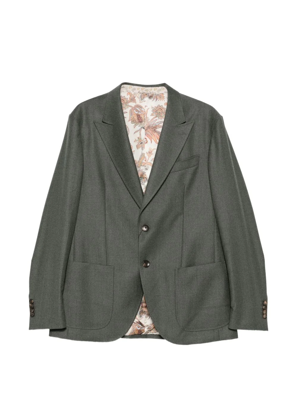 peak-lapel single-breasted suit - 1