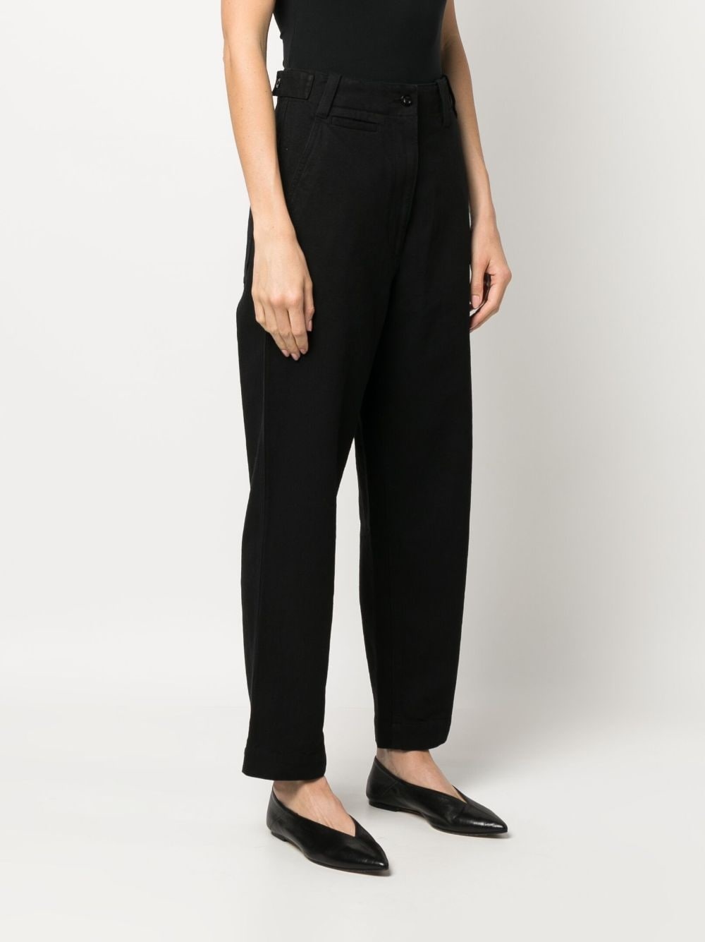 high-waisted tapered trousers - 3