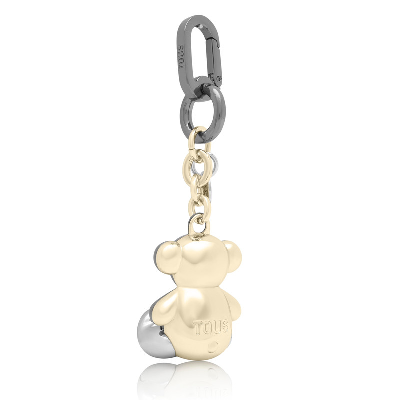 TOUS Black and gold-colored metal Key ring Bold Bear outlook