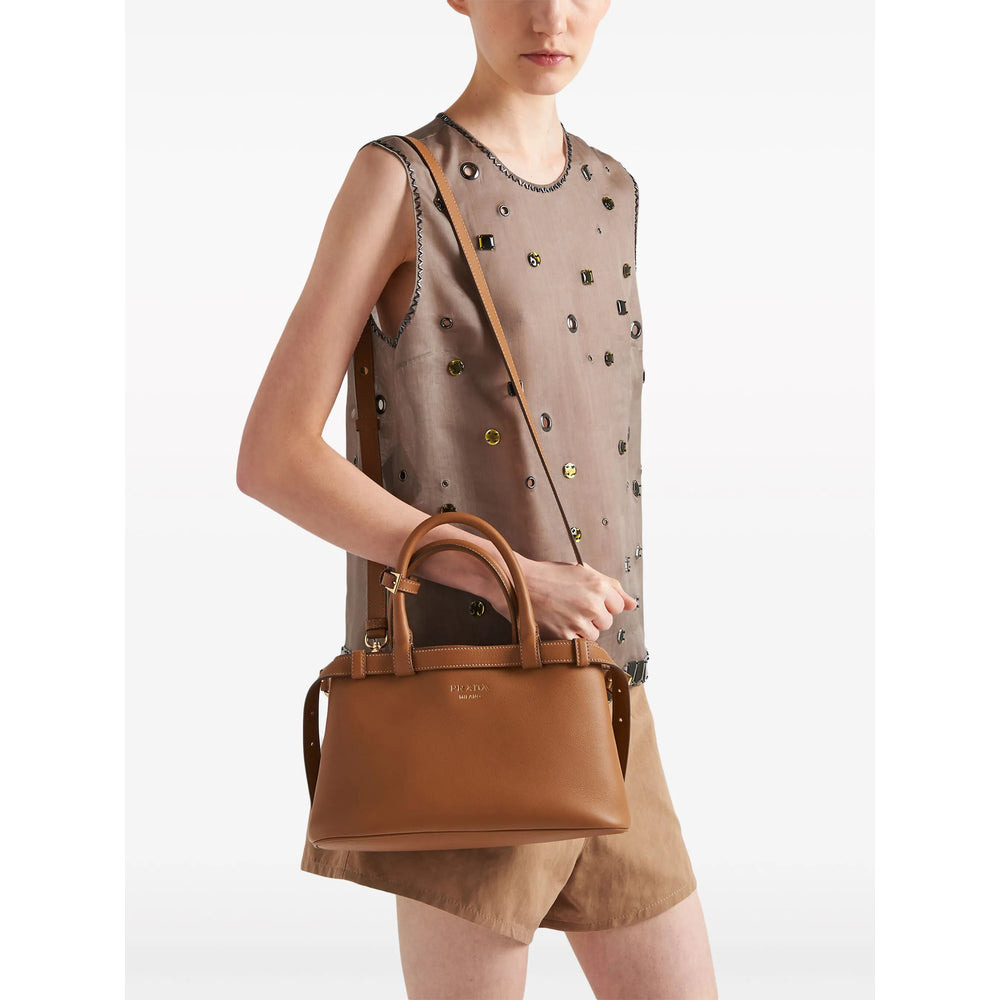 Prada Brown Tote Bags Women - 4