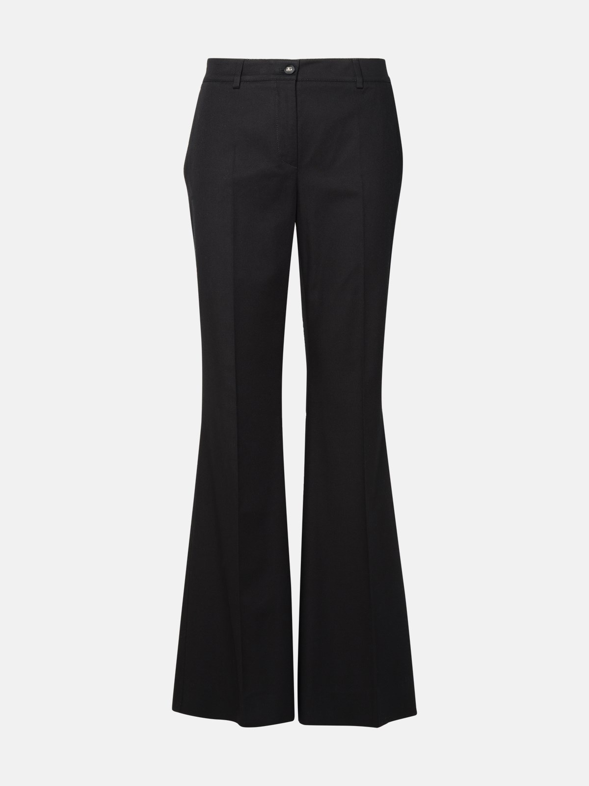 BLACK COTTON TROUSERS - 1