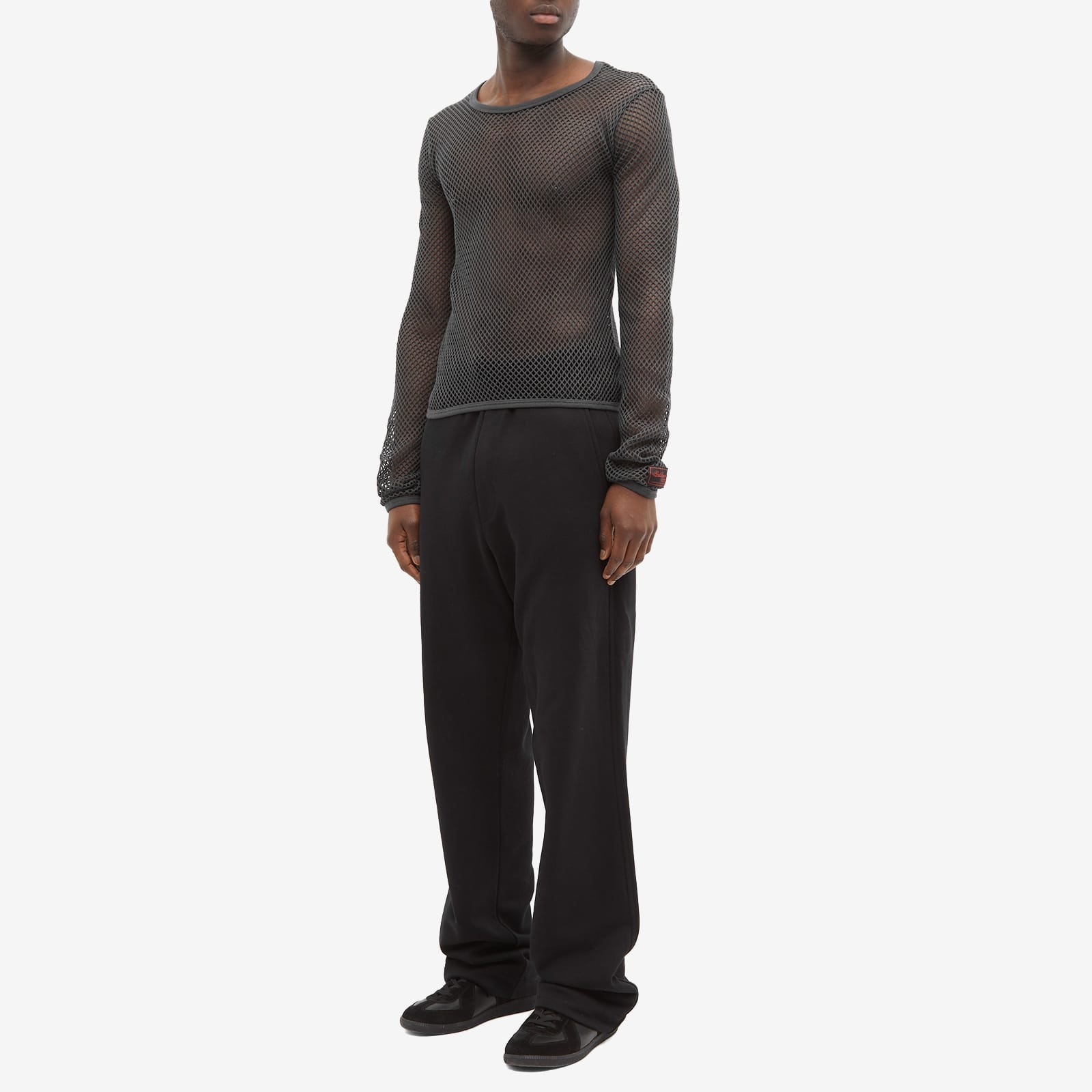 Raf Simons Long Sleeve Net T-Shirt - 4