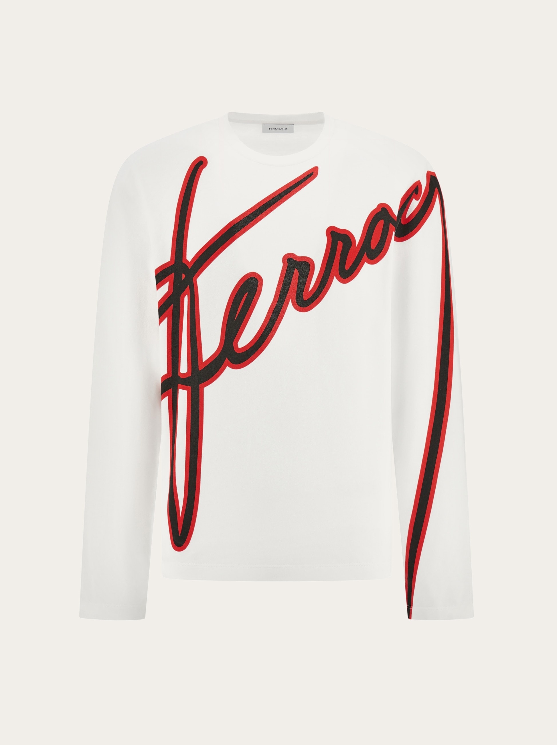 Long sleeved T-shirt with embroidered logo - 1