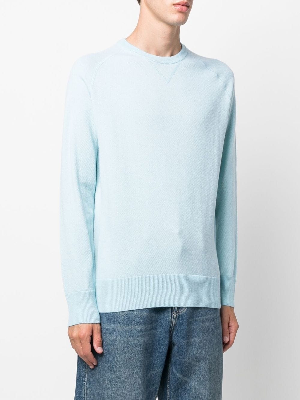 plain long-sleeve jumper - 3