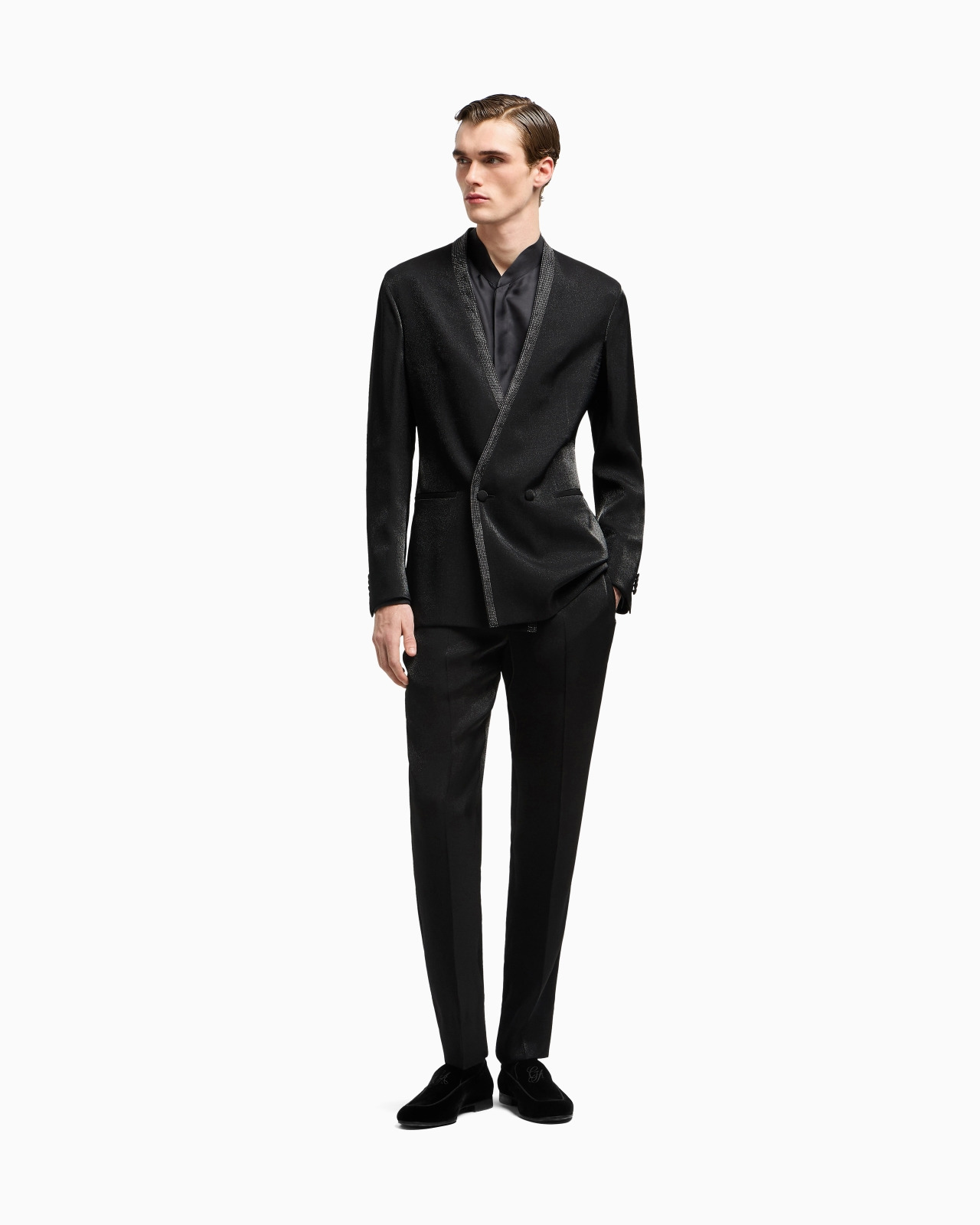 VISCOSE-BLEND FLAT-FRONT TROUSERS - 2