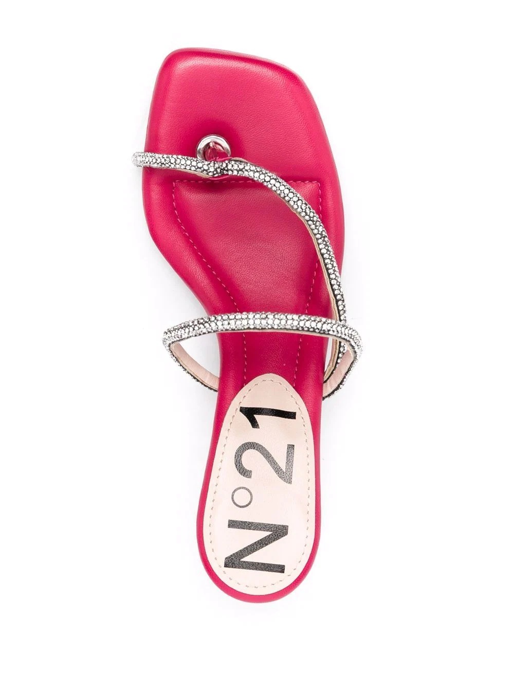 crystal-embellished strap mules - 4