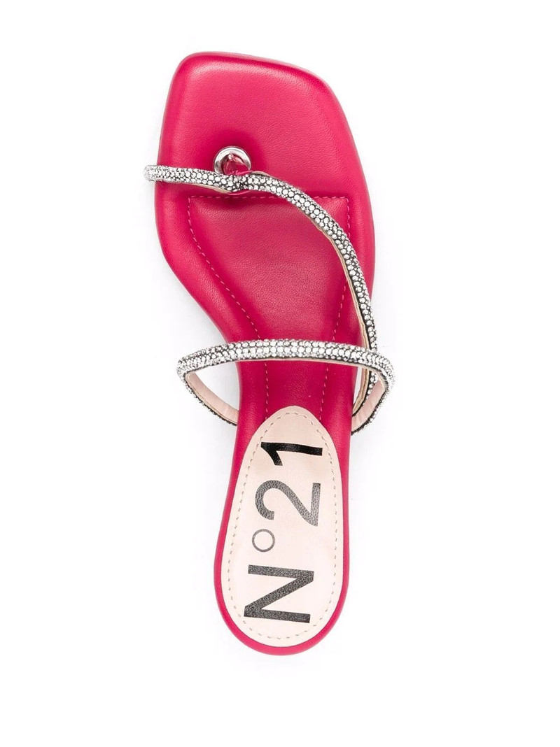 crystal-embellished strap mules 4