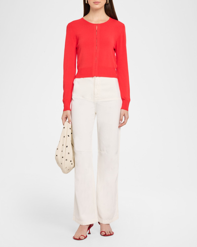 BRANDON MAXWELL Stevie Straight-Leg Cargo Jeans outlook