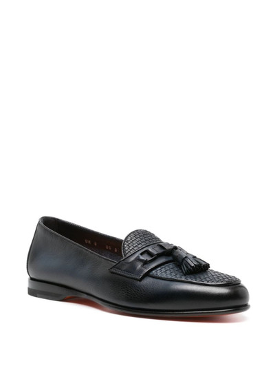 Santoni Andrea leather loafers outlook