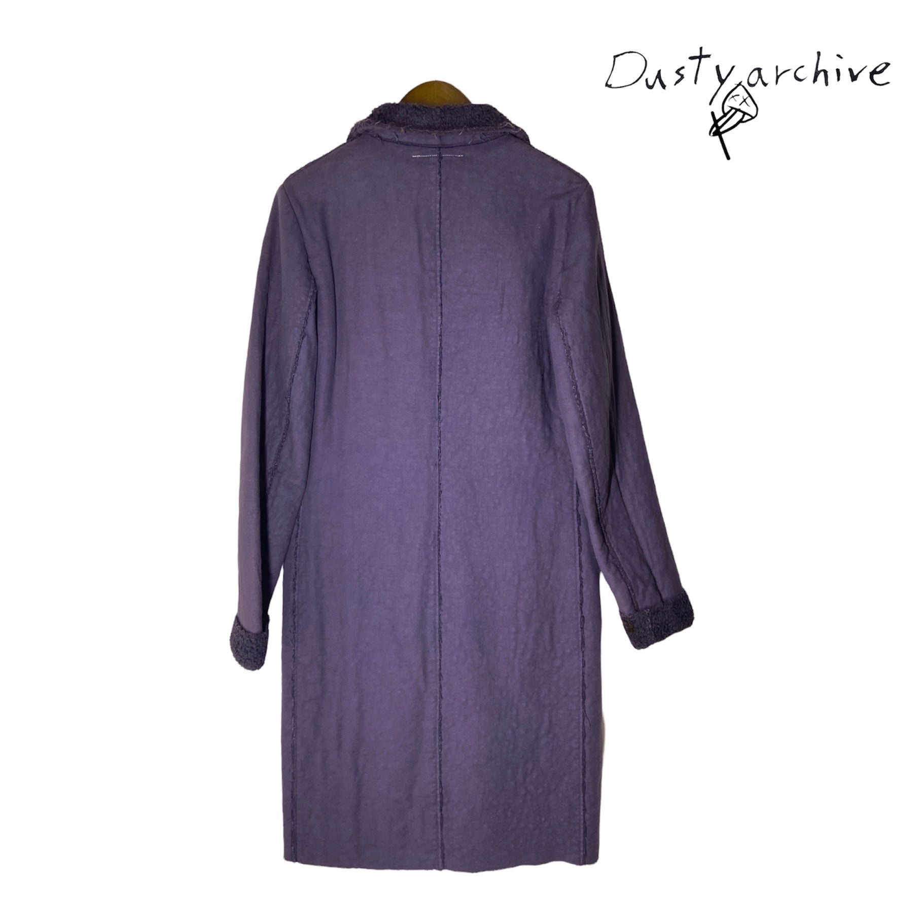 Maison martin margiela 2002 line 6 purple long coat 36 - 3