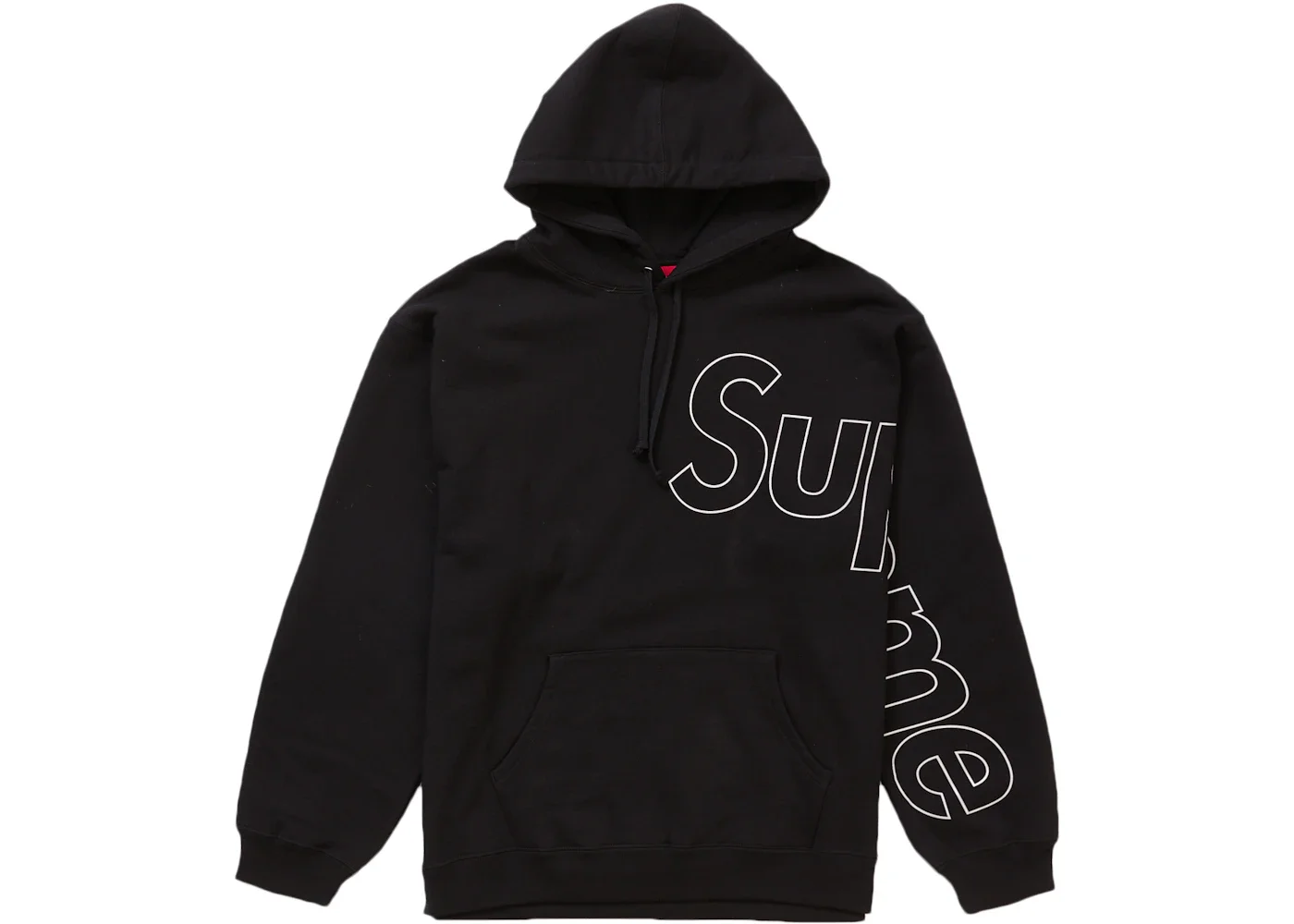 Supreme Reflective Hooded Sweatshirt Black - 1