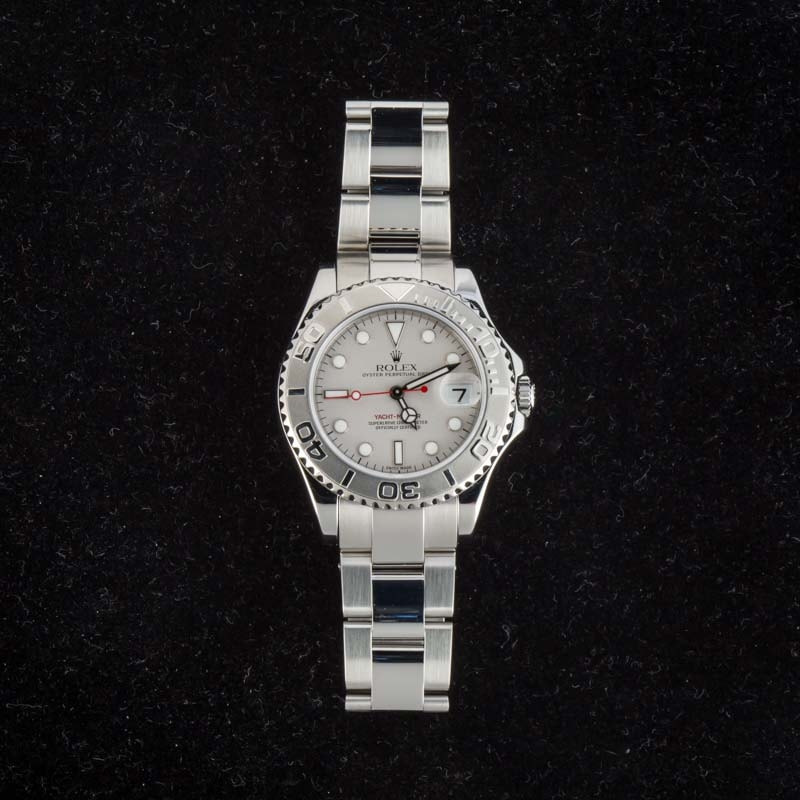 Rolex Yacht-Master Ref 168622 Platinum Bezel & Dial - 7