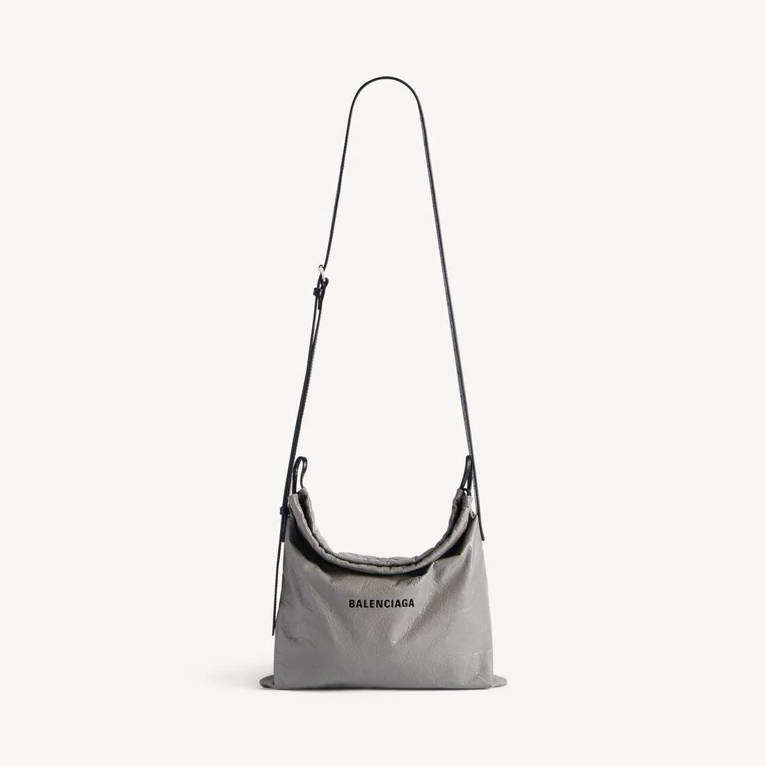 Men's Shopper Dust Bag Crossbody Pouch Medium in Balenciaga Grey - 1