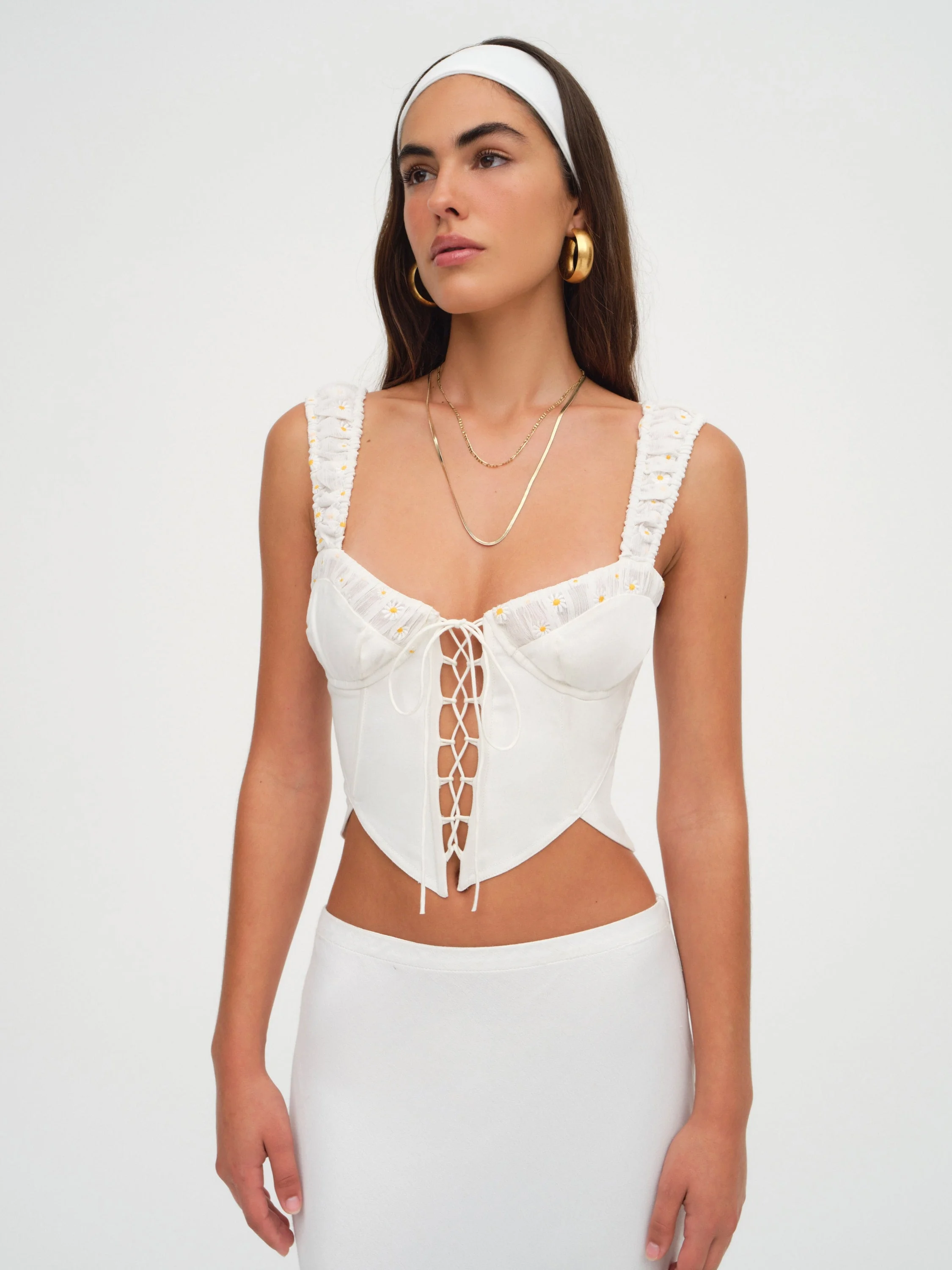 Tilly Denim Corset Top - 1
