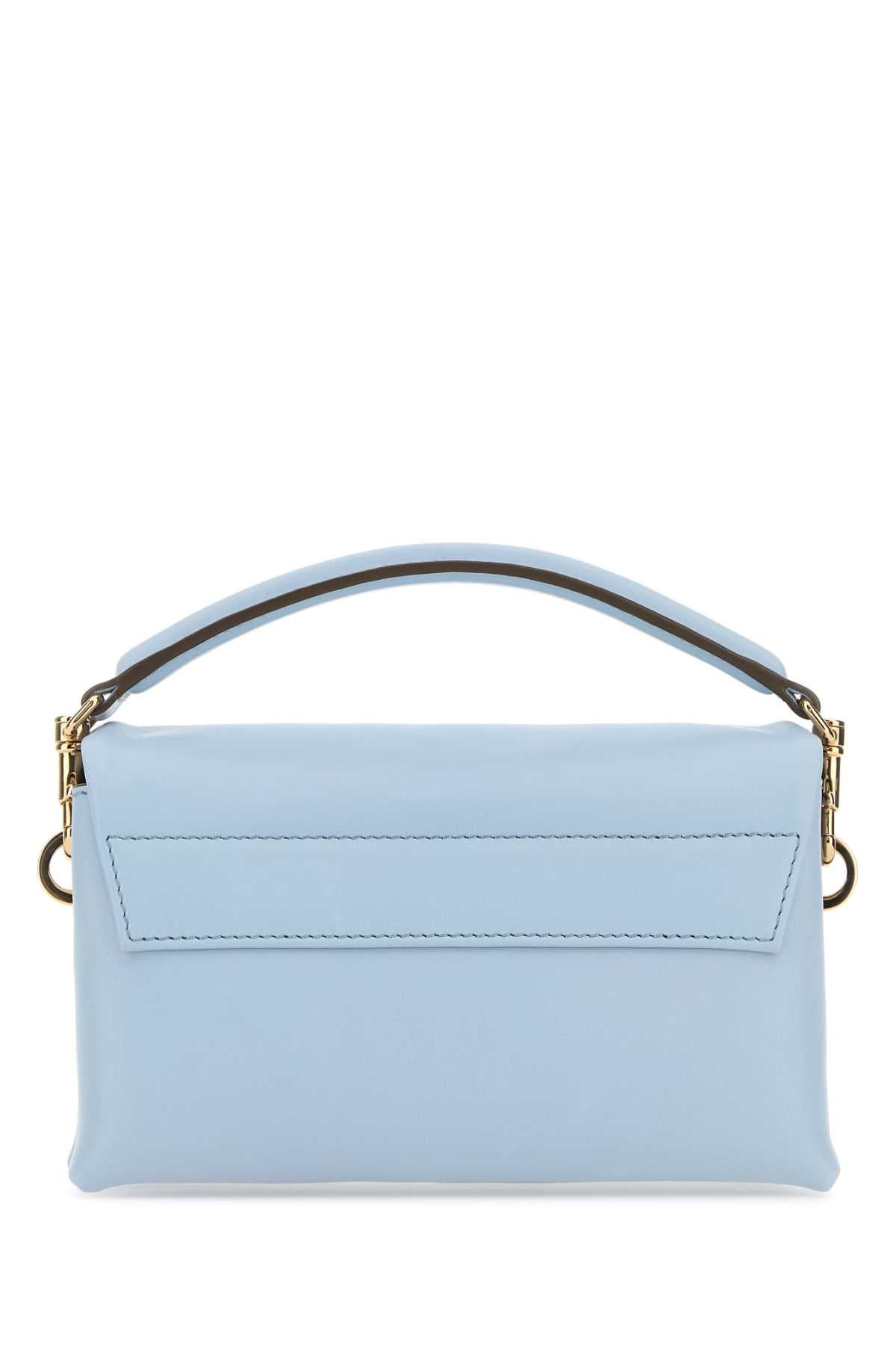 Tod's Women Powder Blue Leather Micro T Timeless Handbag - 3