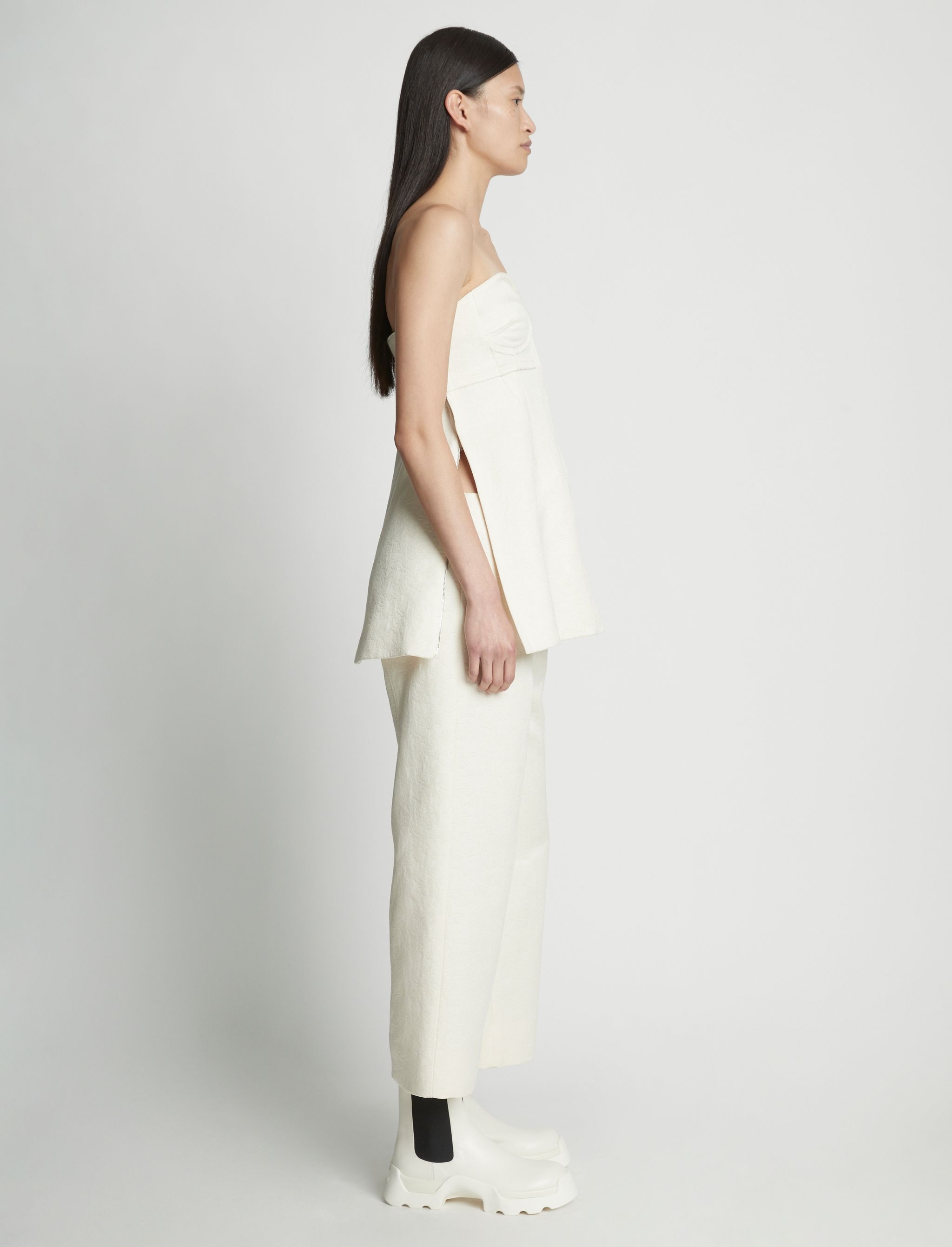 Cotton Wool Jacquard Pant - 3