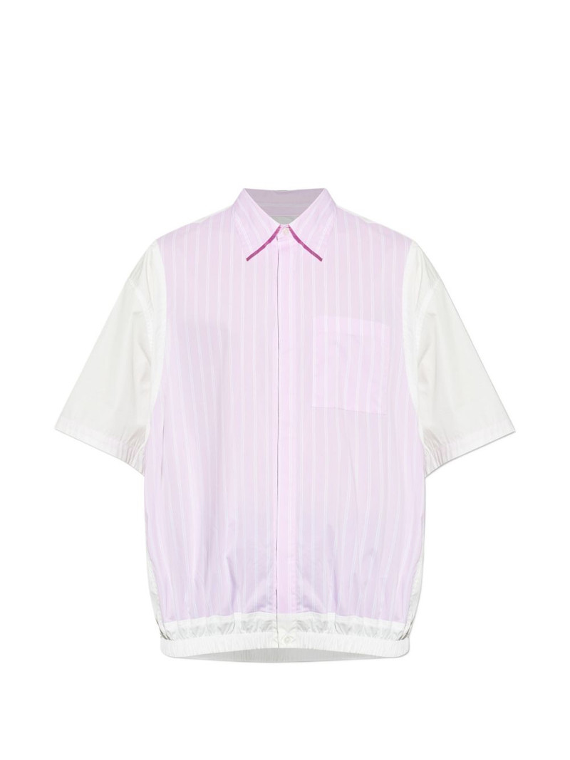 striped colour-block shirt 1
