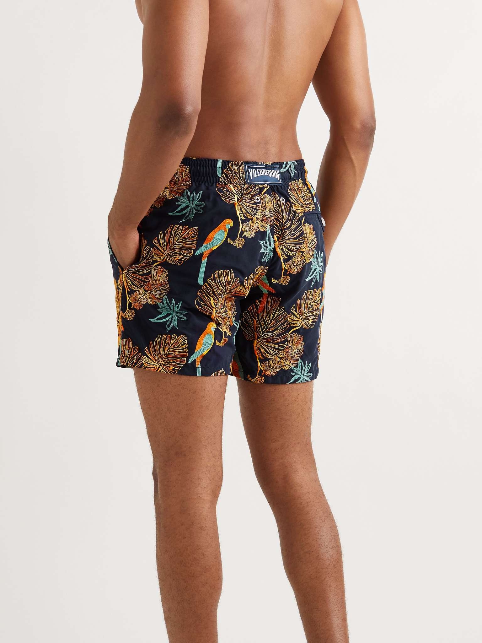 Mistral Embroidered Mid-Length Swim Shorts - 3