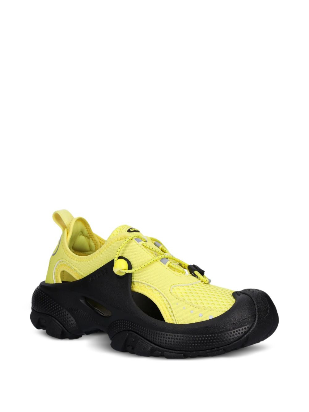mesh-panelled lace-up sneakers - 2