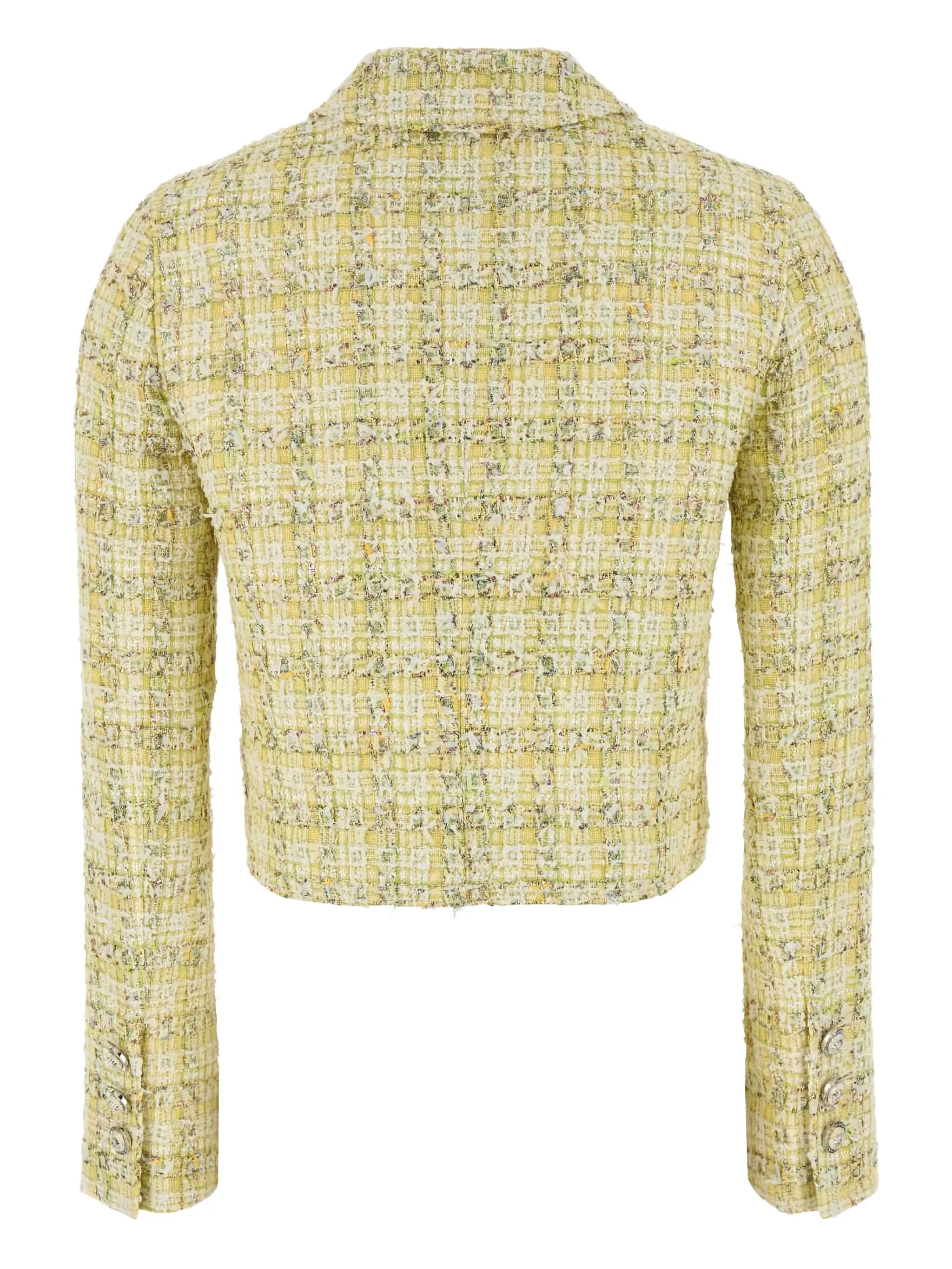VERSACE - Women Cotton Mix Fancy Tweed Informal Jacket - 2