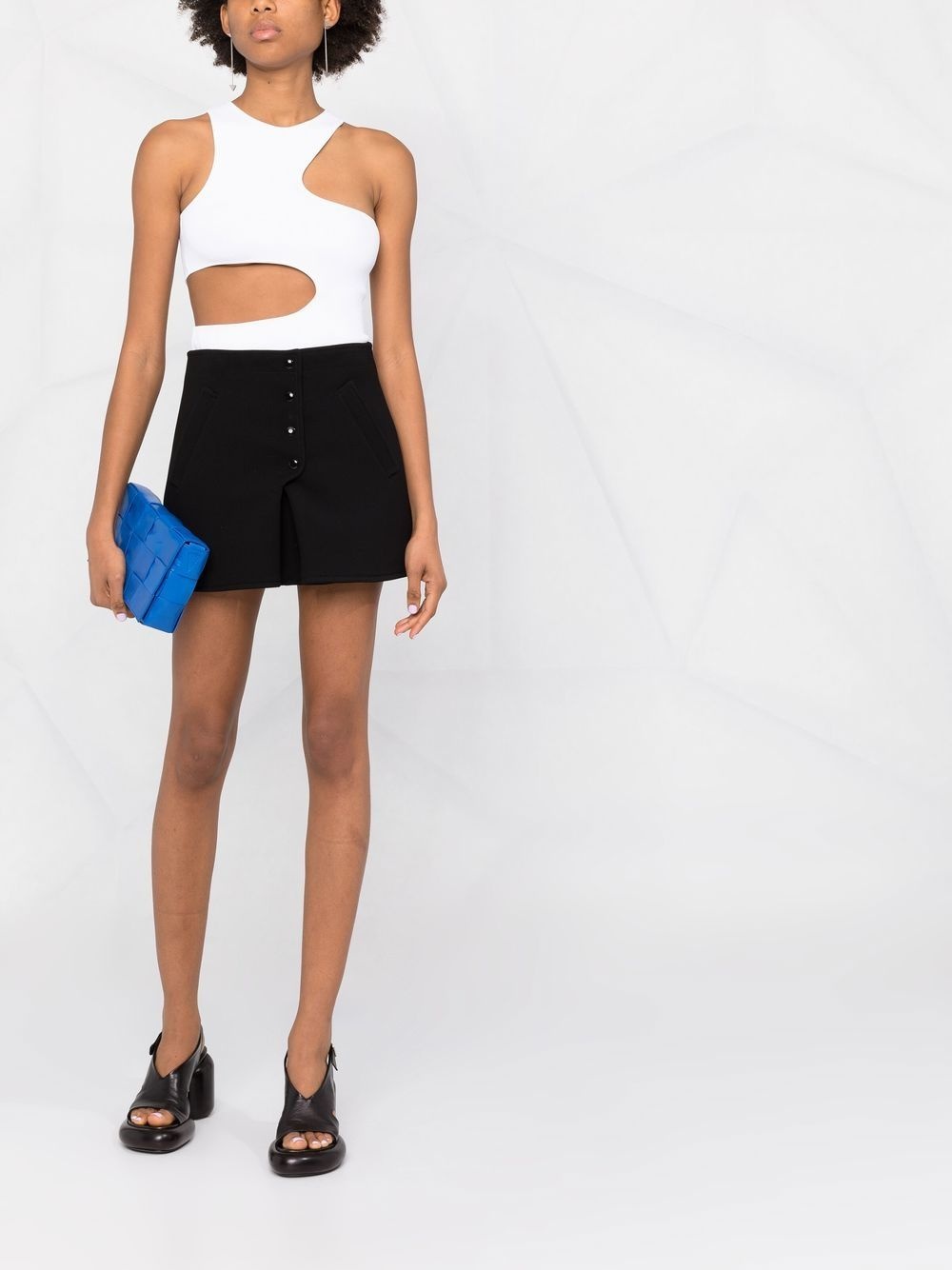 buttoned-up A-line miniskirt - 2