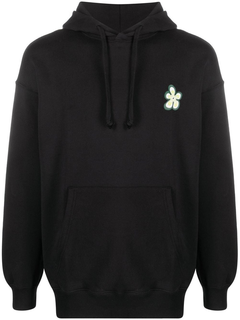 floral print cotton hoodie 1
