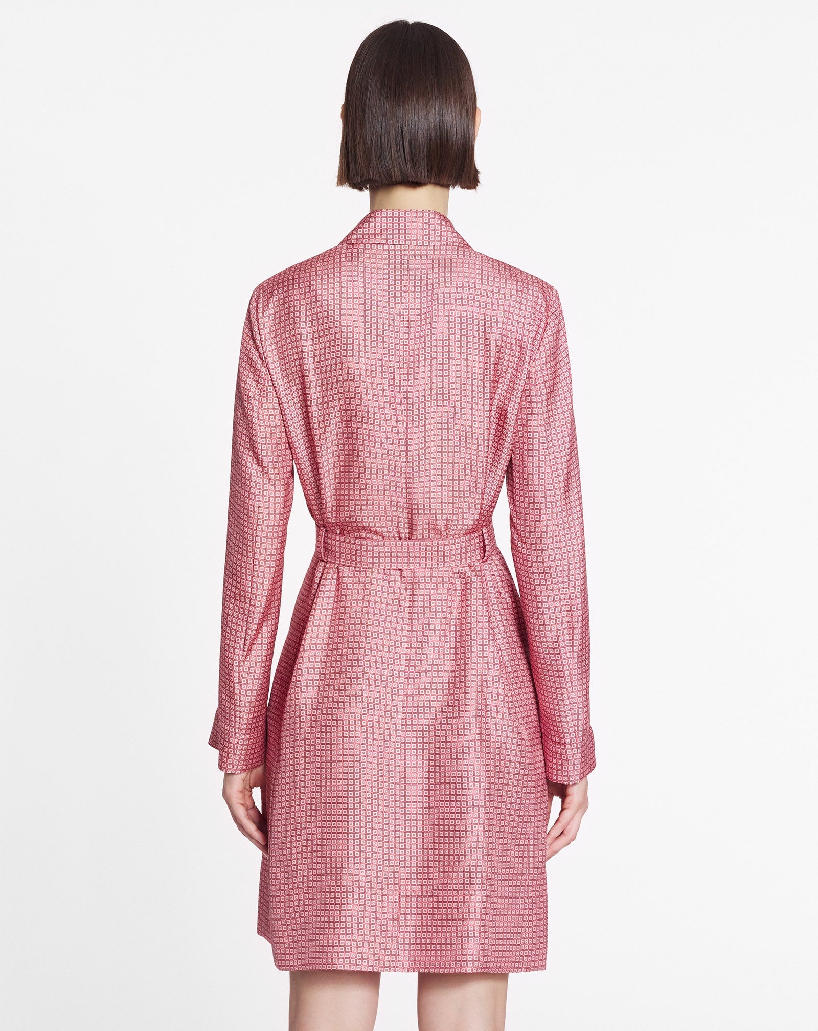 PRINTED MIDI WRAP DRESS - 4