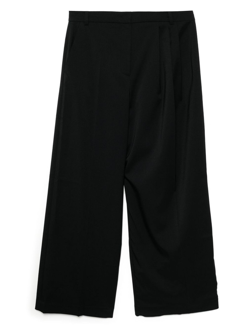 side-detailed asymmetric trousers 1