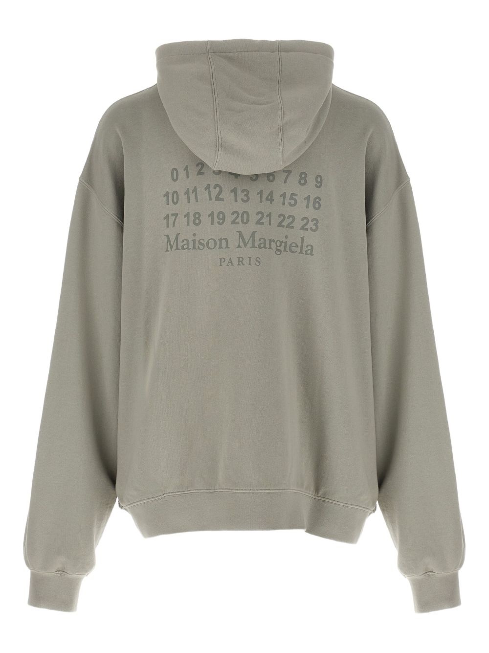 numbers-print hoodie - 2