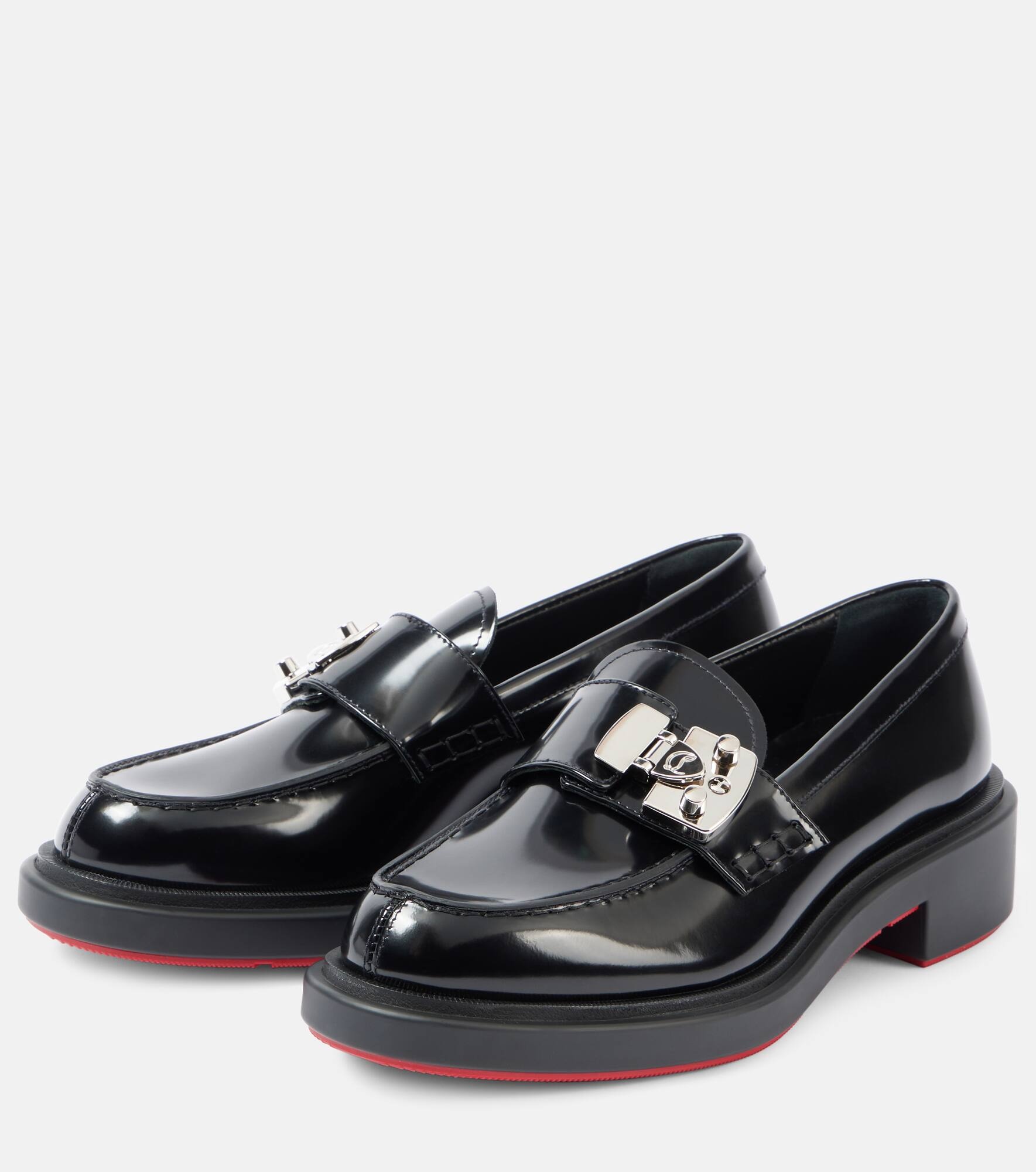 Urban Moc Lock leather loafers - 4