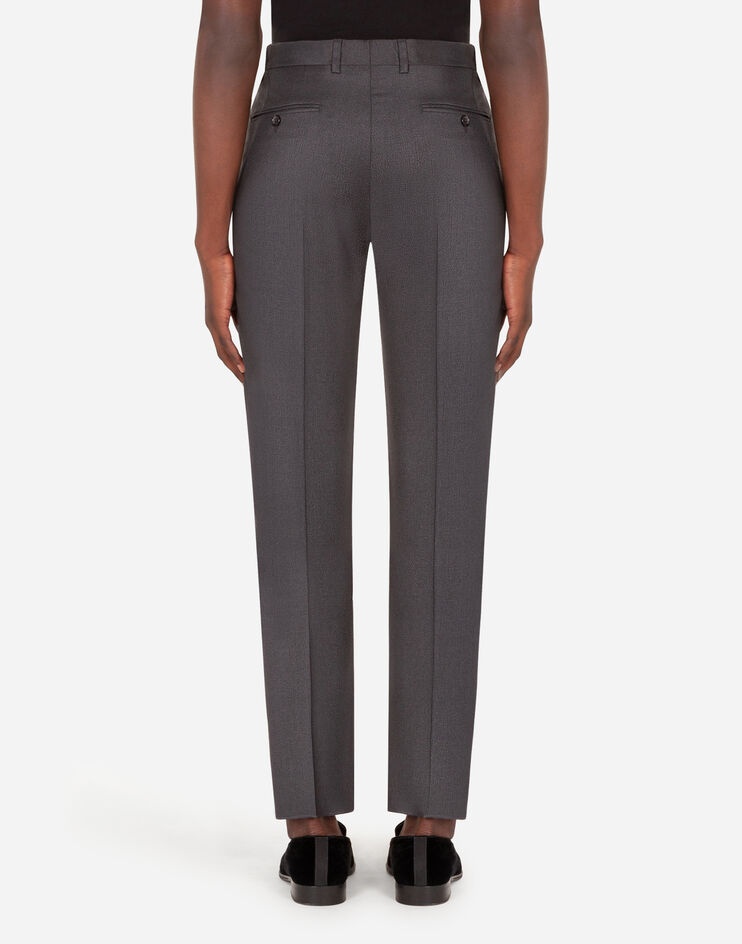 Stretch wool pants with darts - 2