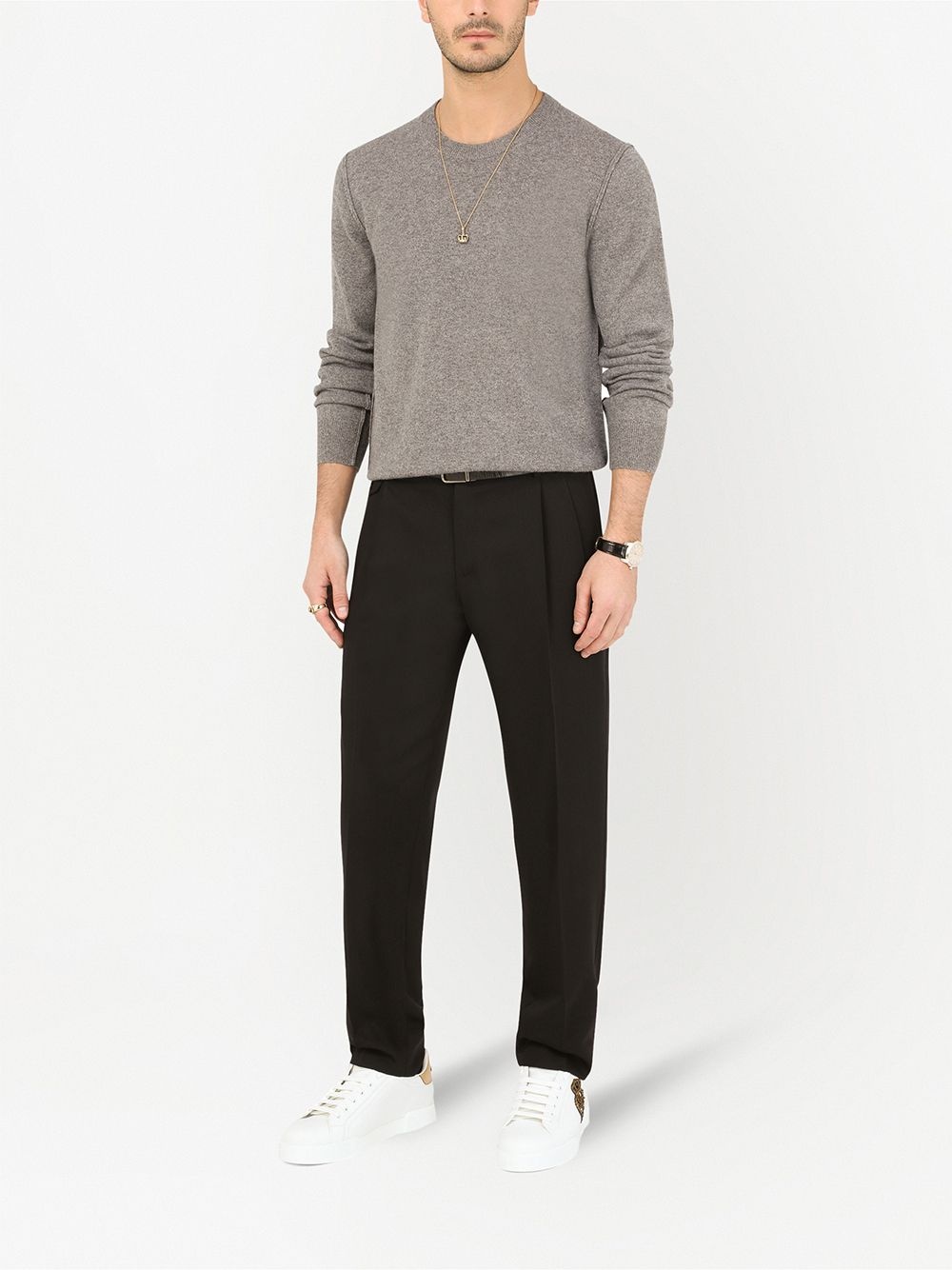 slim-fit tailored trousers - 2