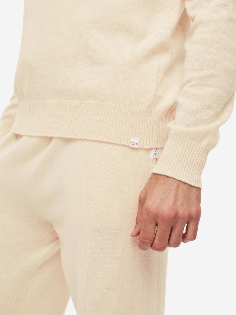 Men's Half-Zip Sweater Finley Cashmere Cream - 7