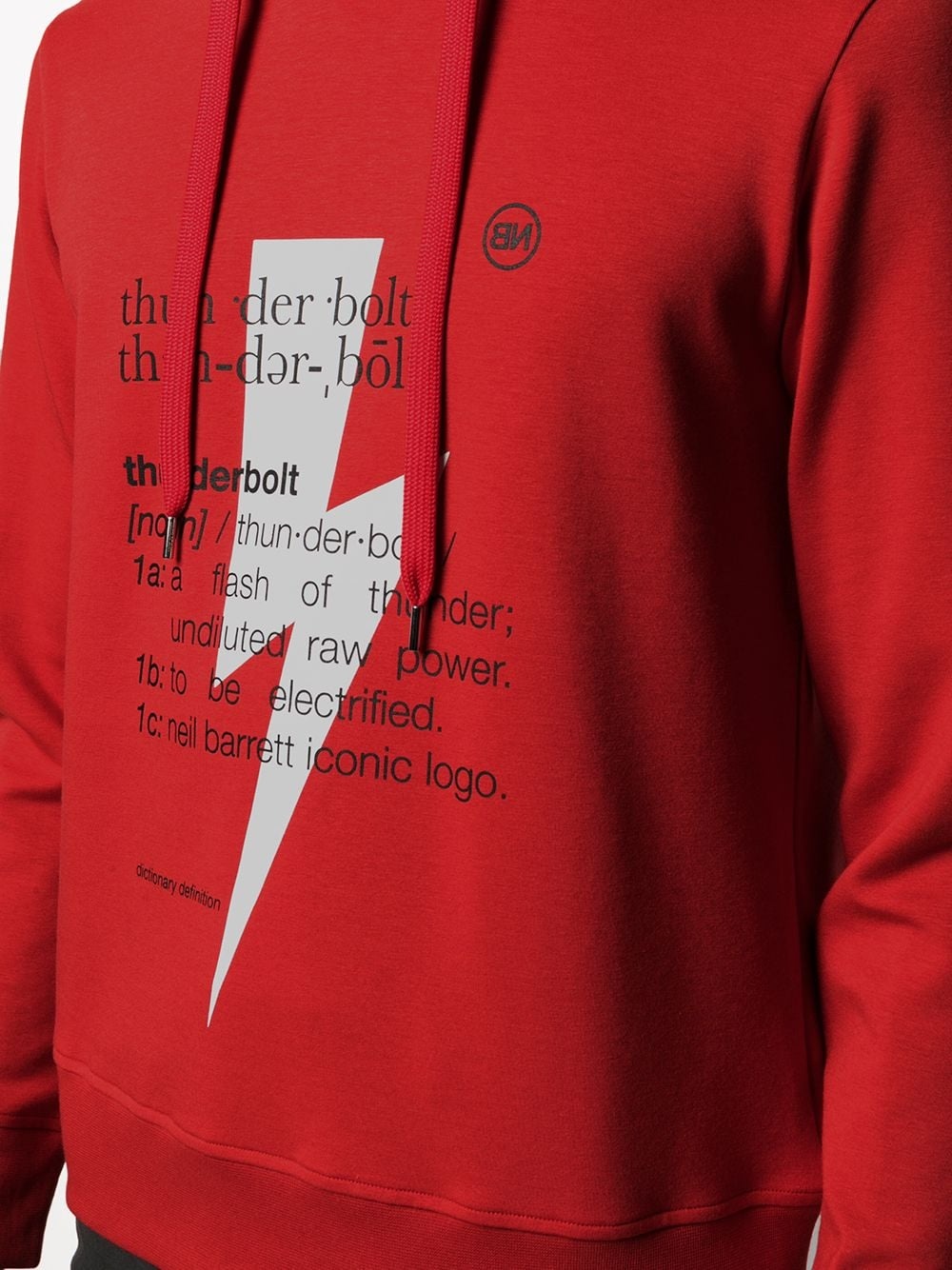Thunderbolt-print hoodie - 5