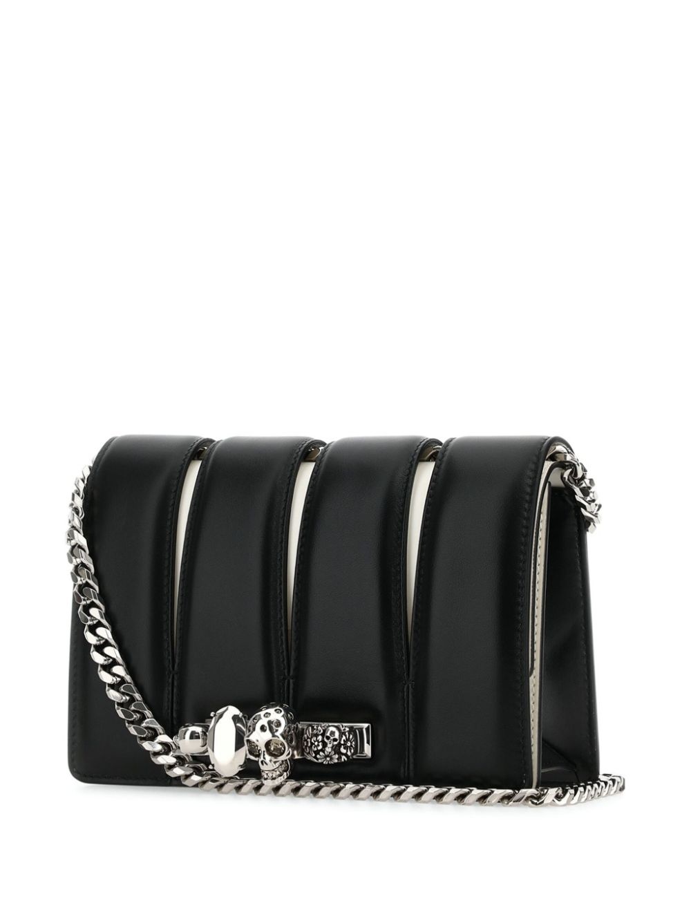 Slash studded chain-link bag - 3