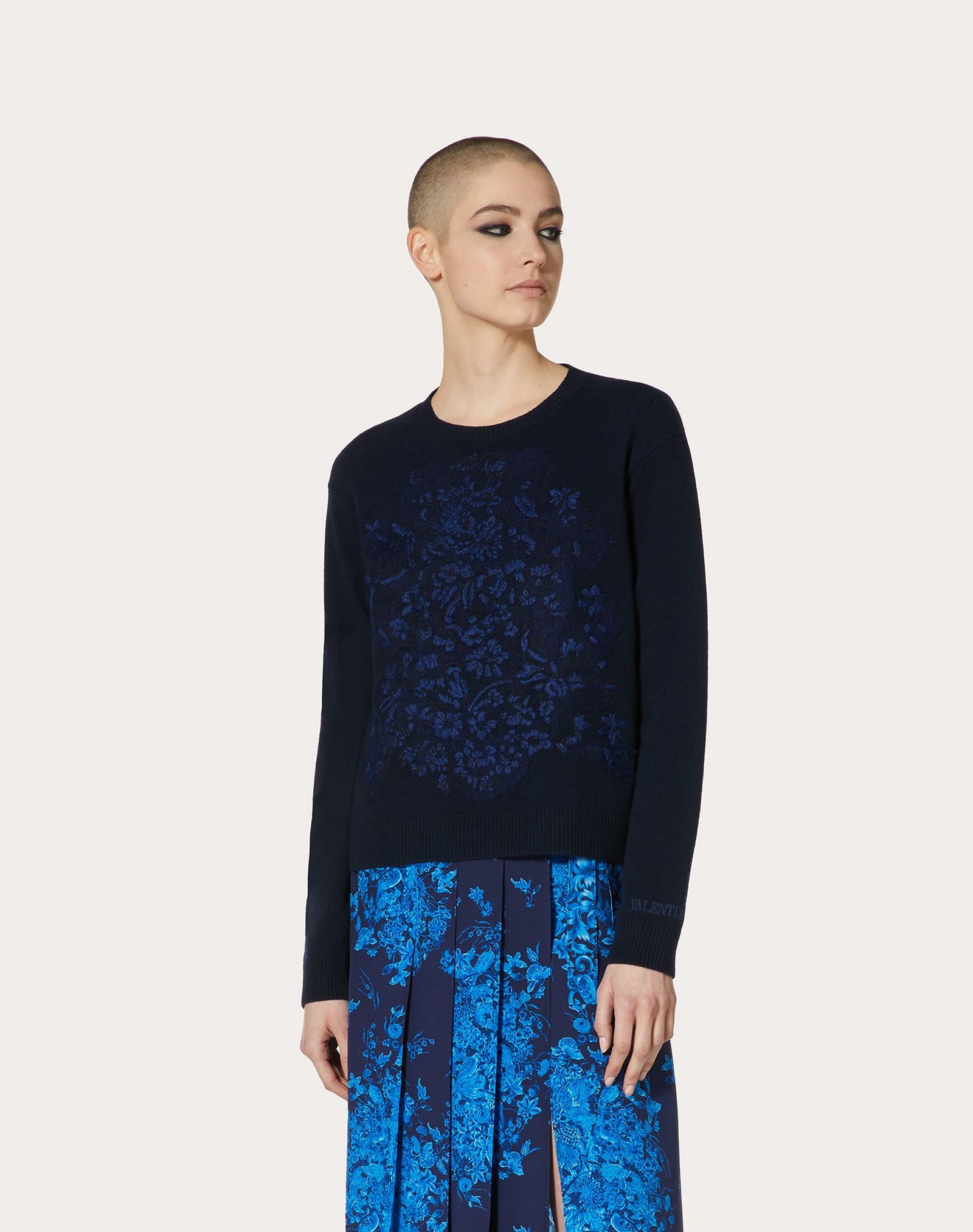 Embroidered Cashmere Wool Sweater - 3