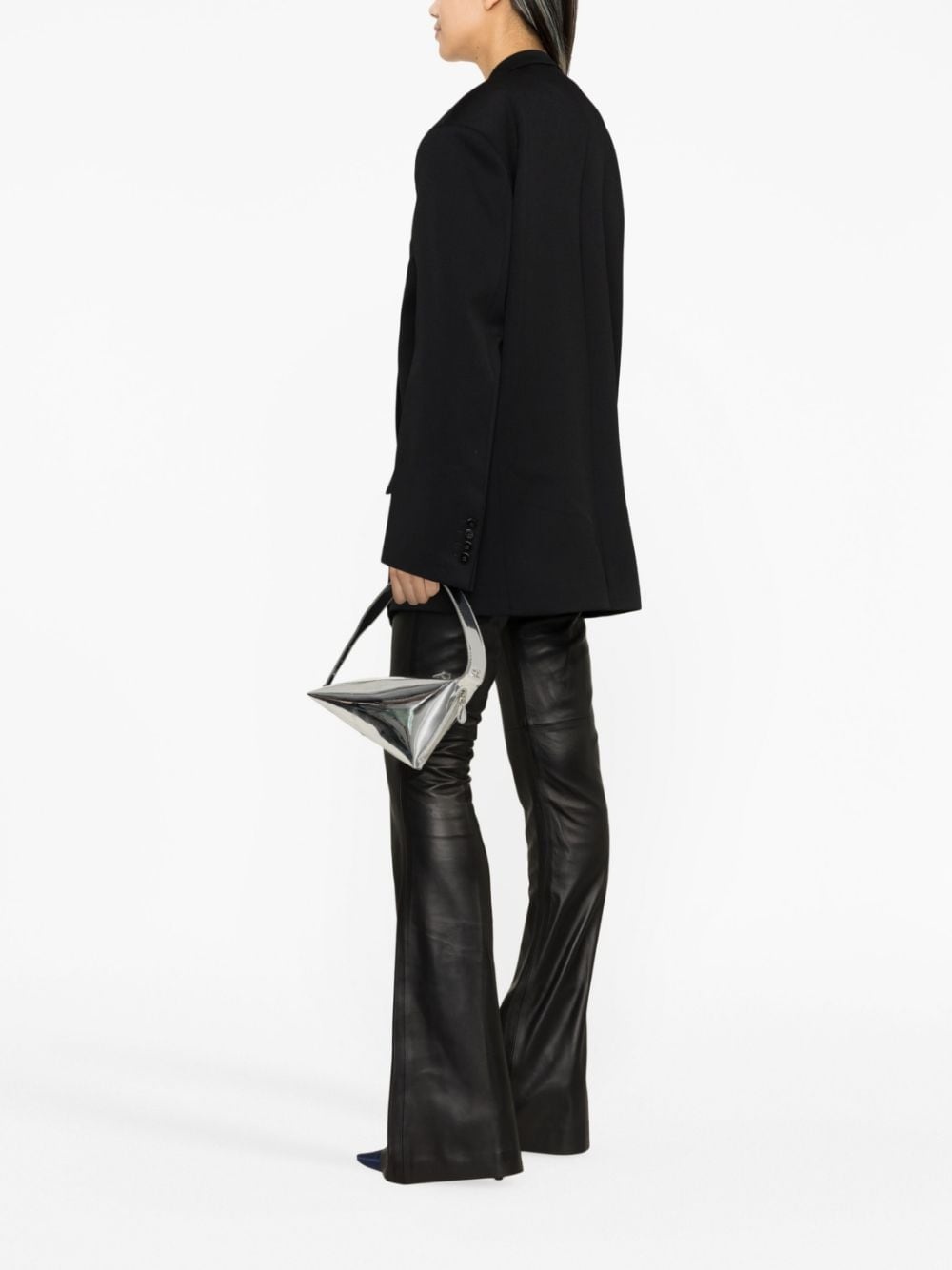stretch-wool single-breasted blazer - 3
