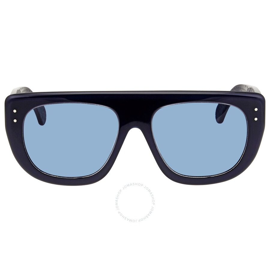 Azzedine Alaia Blue Rectangular Ladies Sunglasses AA0033S-003 55 - 1