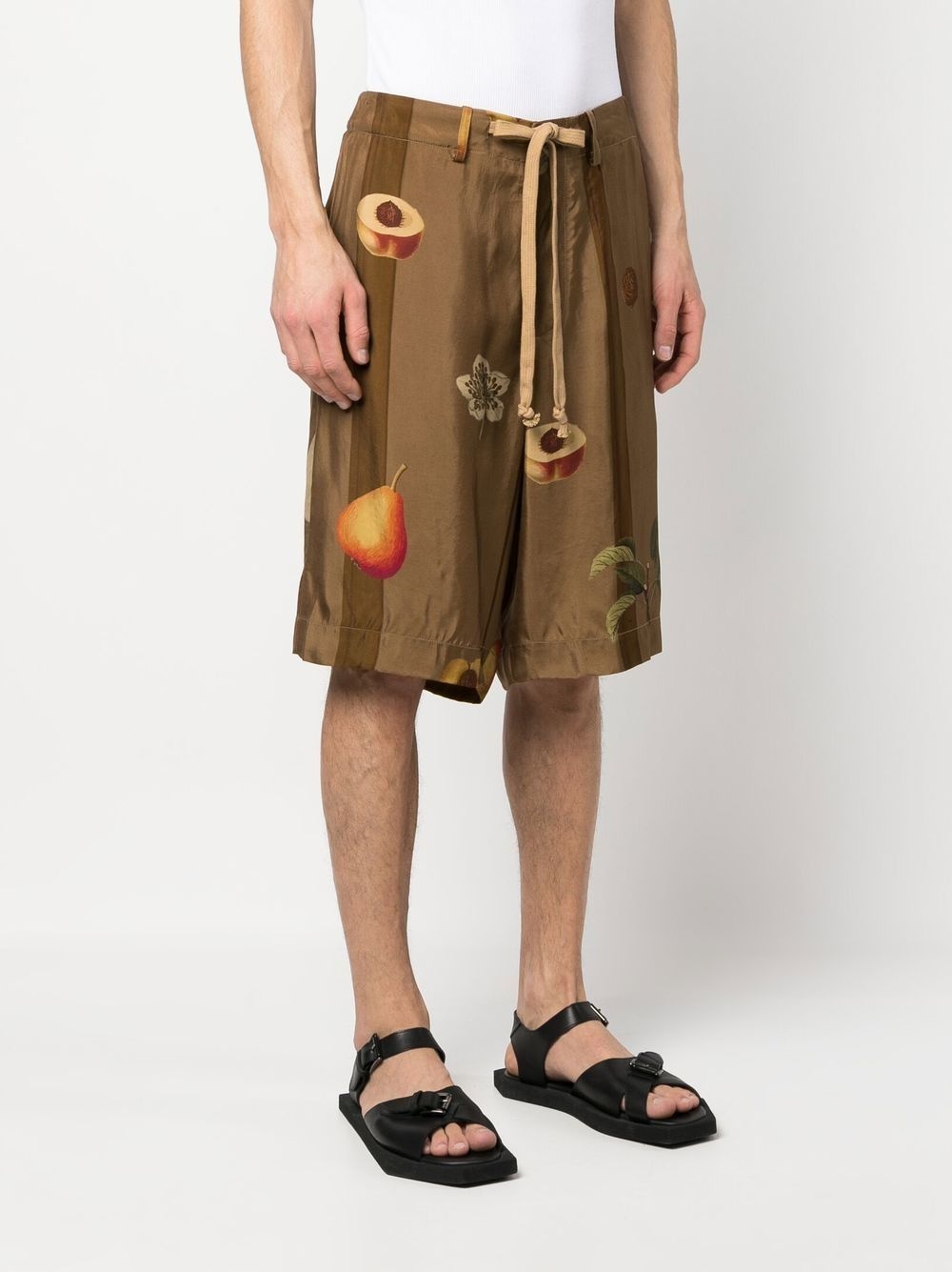fruit-print detail shorts - 3