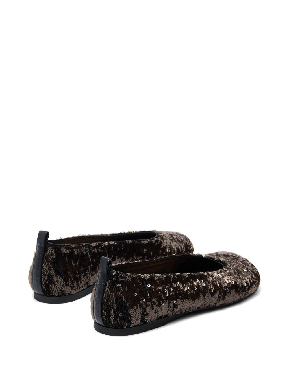 sequinned ballerina flats - 3