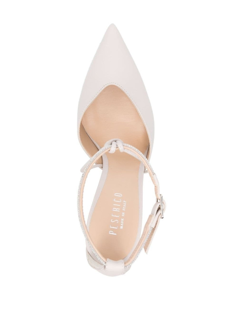 10mm rhinestone-embellished leather pumps 4