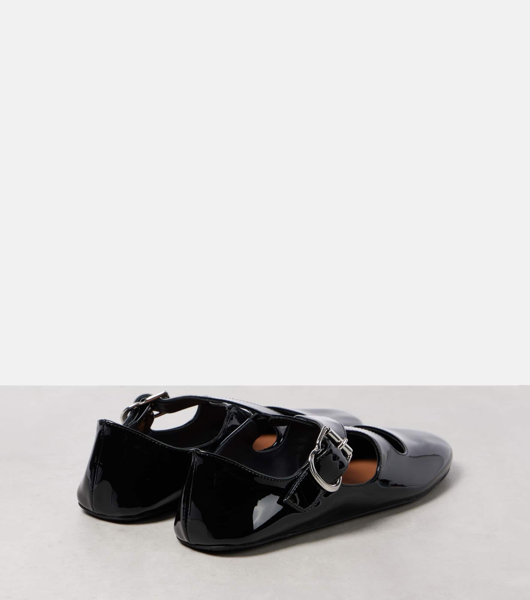 Criss Cross patent leather ballet flats - 2