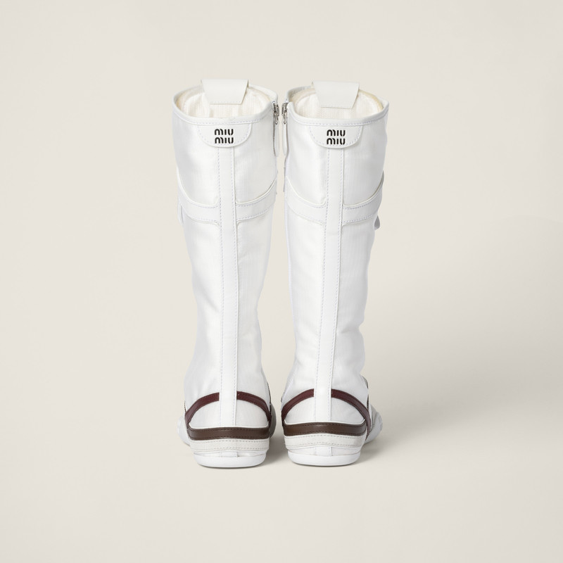 Gymnasium technical fabric and suede boxeur boots 3