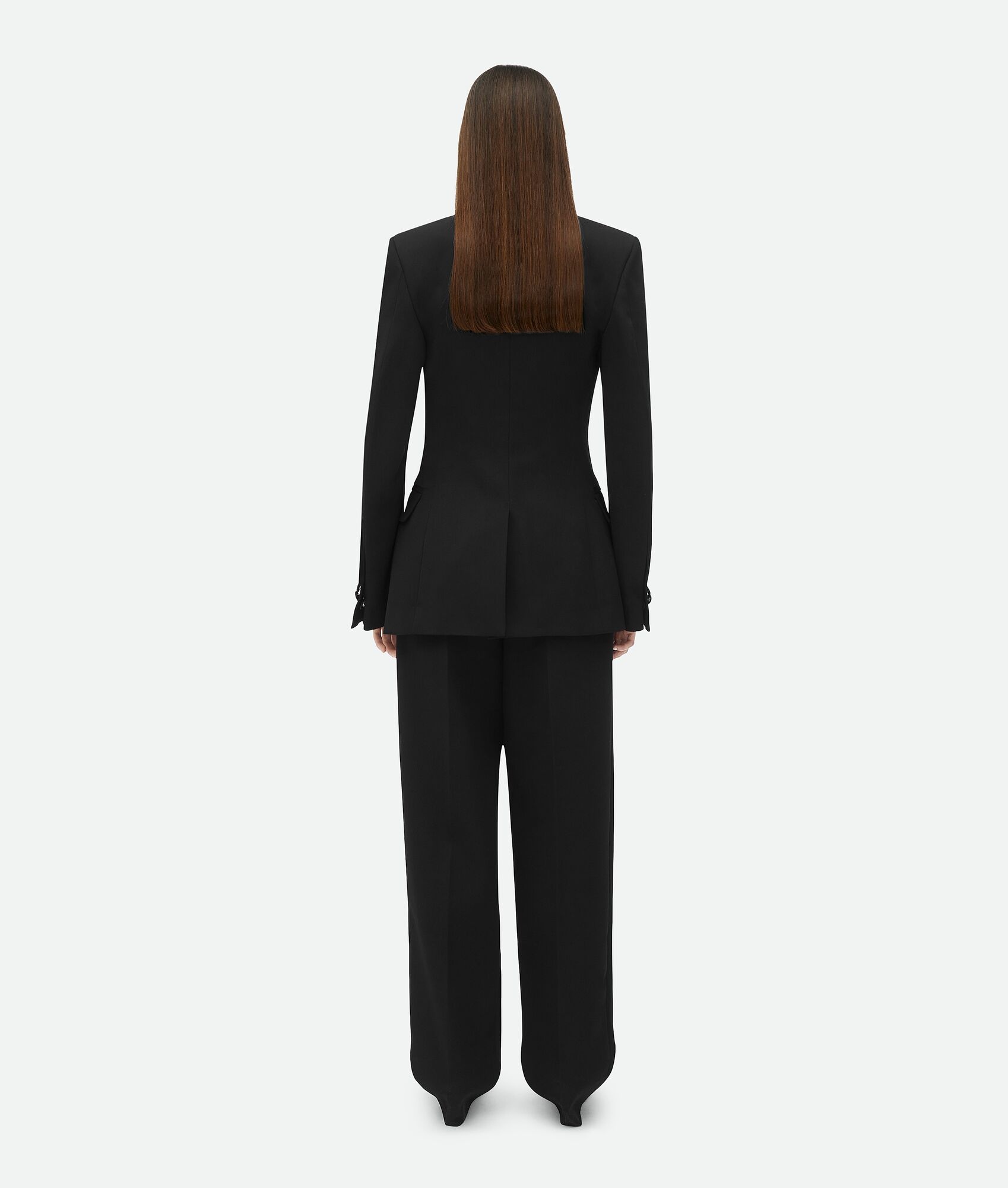 Wool Grain De Poudre Tuxedo Jacket - 3